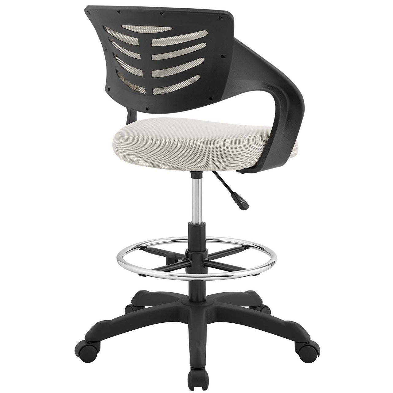 Thrive Mesh Drafting Chair, Fabric, Grey Gray 14065
