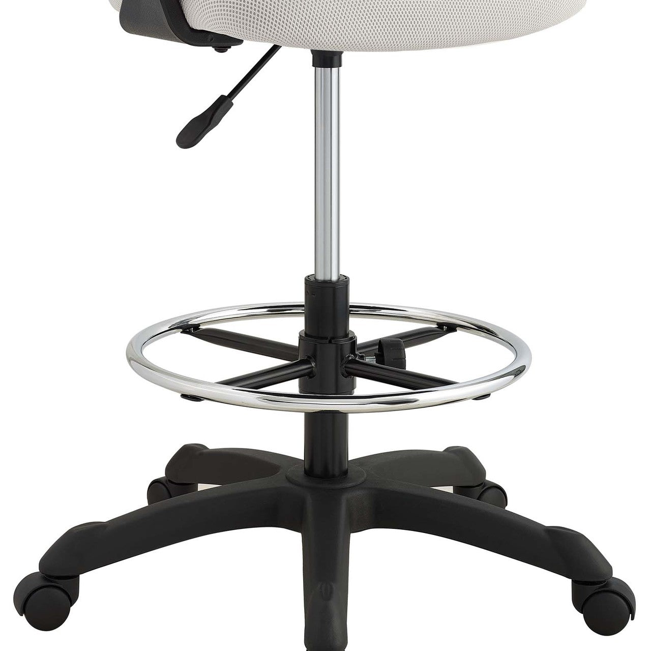 Thrive Mesh Drafting Chair, Fabric, Grey Gray 14065