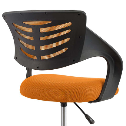 Thrive Mesh Drafting Chair, Fabric, Orange 14066