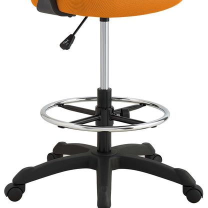 Thrive Mesh Drafting Chair, Fabric, Orange 14066
