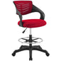 Thrive Mesh Drafting Chair, Fabric, Red 14067
