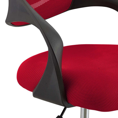 Thrive Mesh Drafting Chair, Fabric, Red 14067