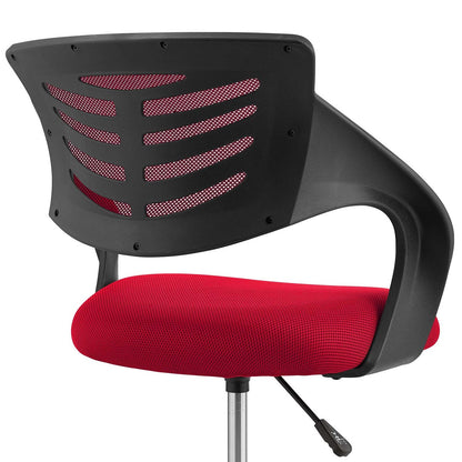 Thrive Mesh Drafting Chair, Fabric, Red 14067