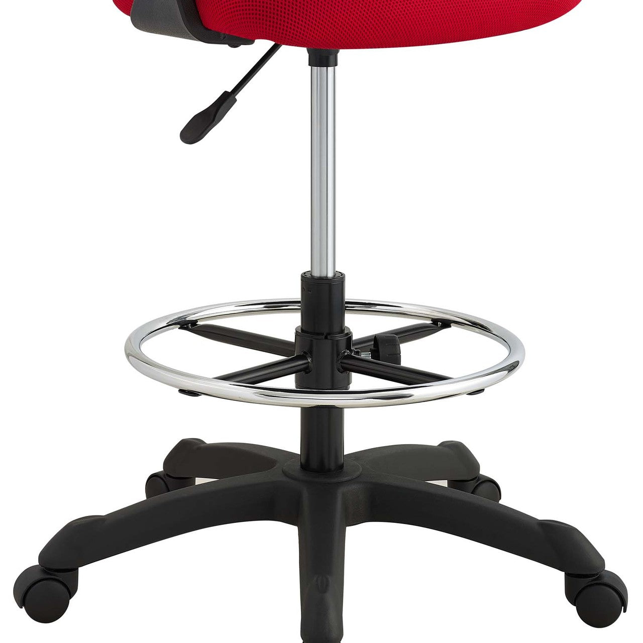 Thrive Mesh Drafting Chair, Fabric, Red 14067