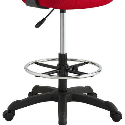 Thrive Mesh Drafting Chair, Fabric, Red 14067