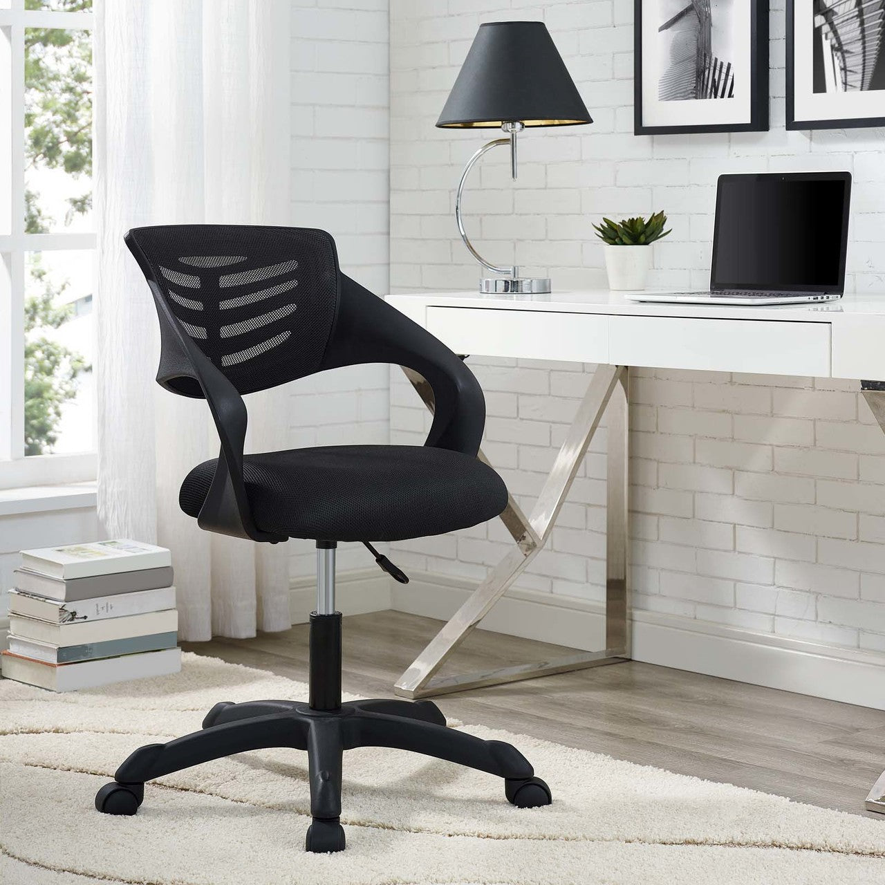 Thrive Mesh Office Chair, Fabric, Black 14068