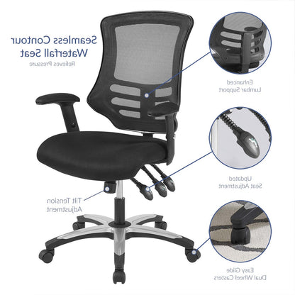 Calibrate Mesh Office Chair, Fabric, Black 14073