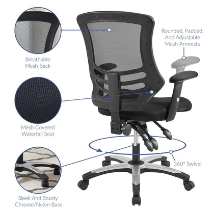 Calibrate Mesh Office Chair, Fabric, Black 14073