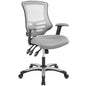 Calibrate Mesh Office Chair, Fabric, Grey Gray 14074