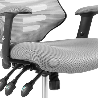 Calibrate Mesh Office Chair, Fabric, Grey Gray 14074