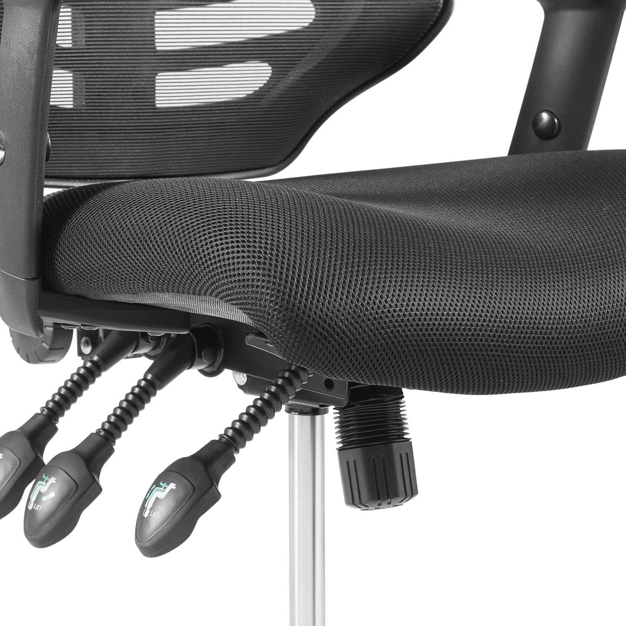 Calibrate Mesh Drafting Chair, Fabric, Black 14075