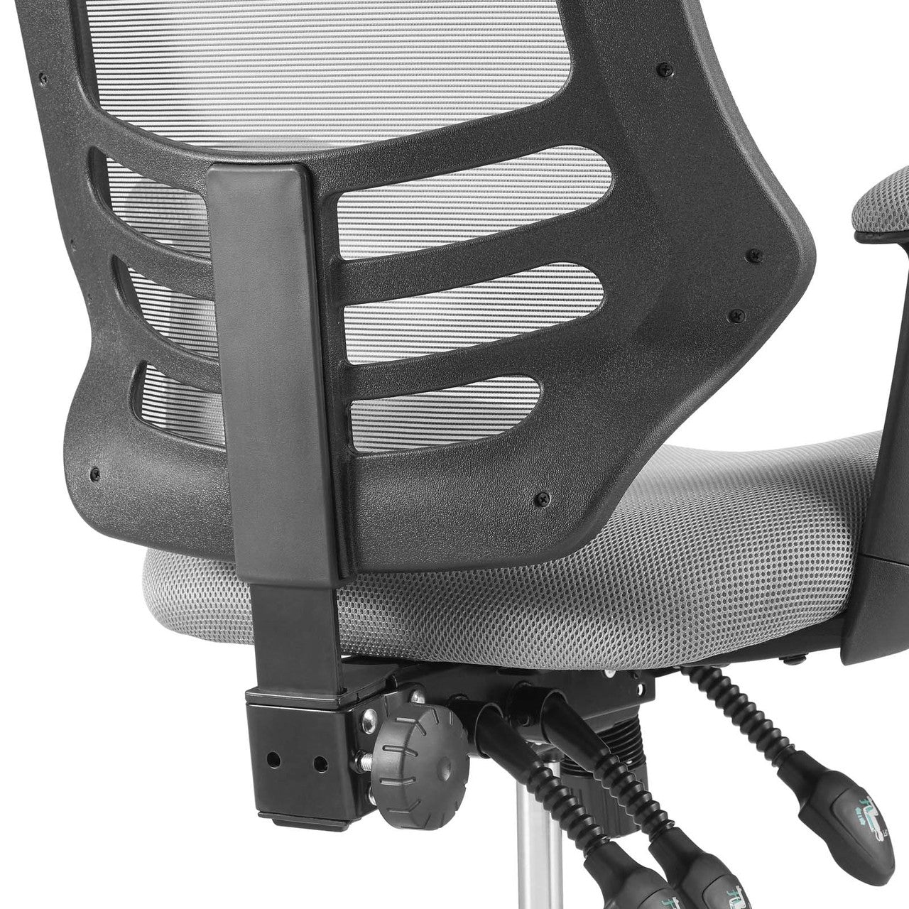 Calibrate Mesh Drafting Chair, Fabric, Grey Gray 14076