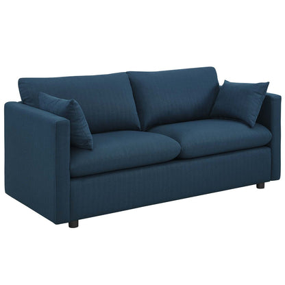 Activate Upholstered Fabric Sofa, Fabric, Navy Blue 15021