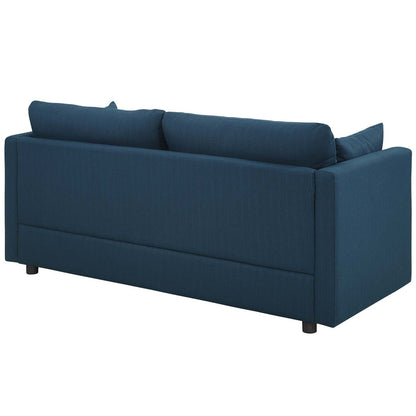 Activate Upholstered Fabric Sofa, Fabric, Navy Blue 15021