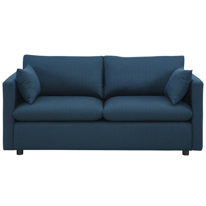 Activate Upholstered Fabric Sofa, Fabric, Navy Blue 15021
