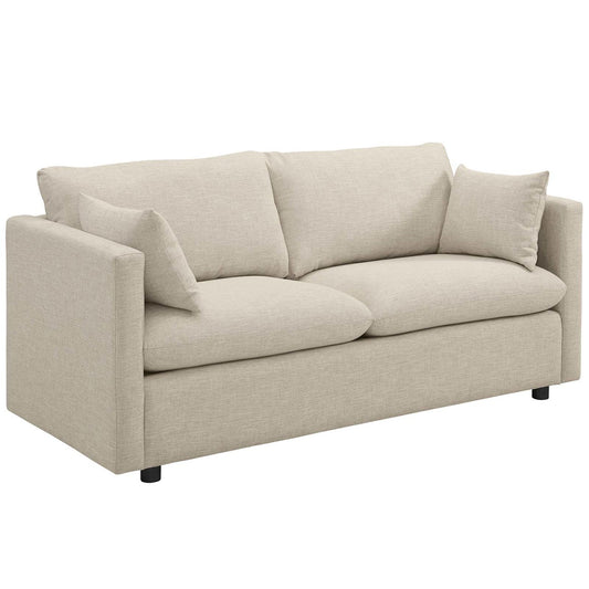 Activate Upholstered Fabric Sofa, Fabric, Beige 15022