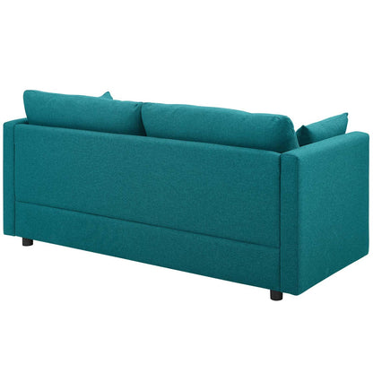 Activate Upholstered Fabric Sofa, Fabric, Aqua Blue 15025