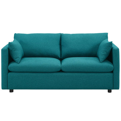 Activate Upholstered Fabric Sofa, Fabric, Aqua Blue 15025