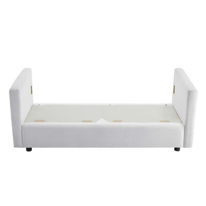 Activate Upholstered Fabric Sofa, Fabric, White 15026