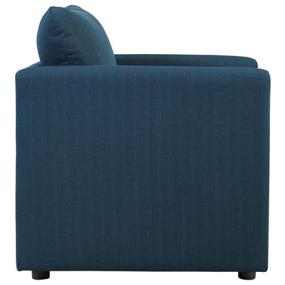 Activate Upholstered Fabric Armchair, Fabric, Navy Blue 15027