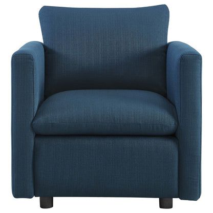 Activate Upholstered Fabric Armchair, Fabric, Navy Blue 15027