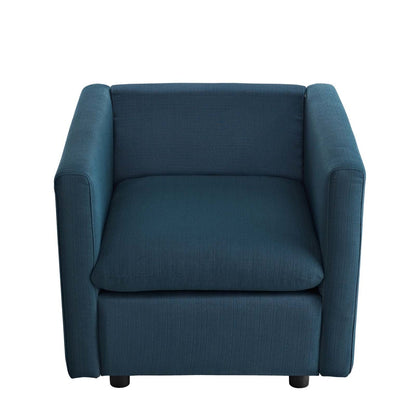 Activate Upholstered Fabric Armchair, Fabric, Navy Blue 15027