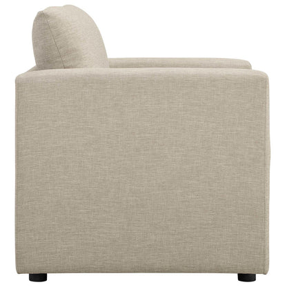 Activate Upholstered Fabric Armchair, Fabric, Beige 15028