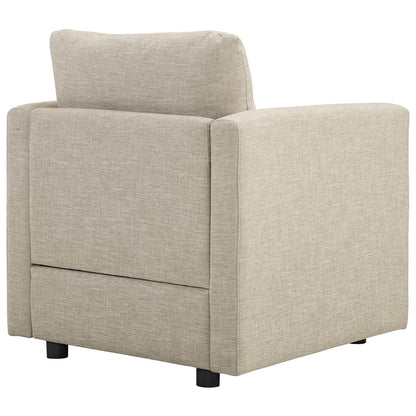 Activate Upholstered Fabric Armchair, Fabric, Beige 15028