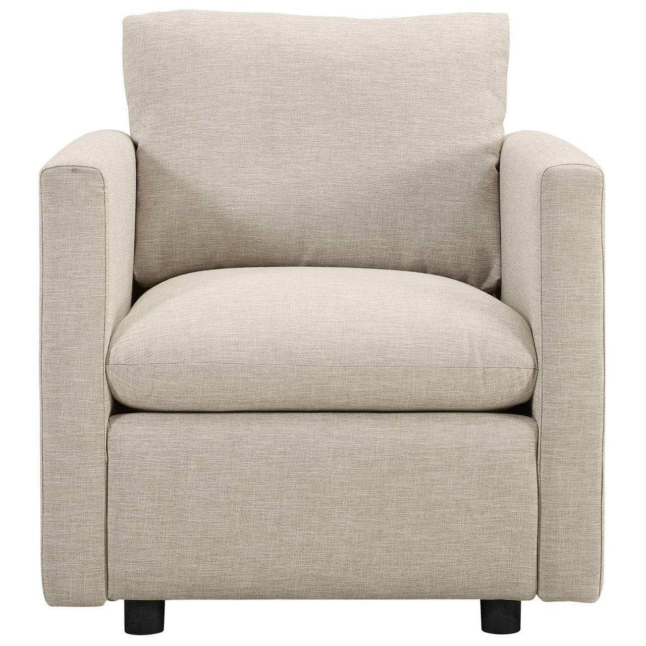 Activate Upholstered Fabric Armchair, Fabric, Beige 15028