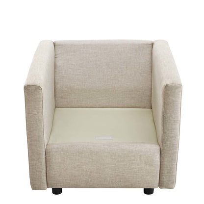 Activate Upholstered Fabric Armchair, Fabric, Beige 15028