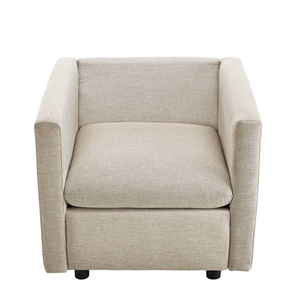 Activate Upholstered Fabric Armchair, Fabric, Beige 15028