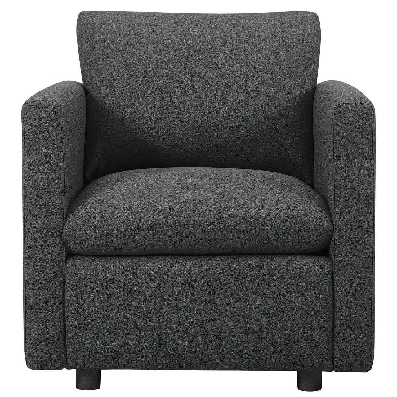 Activate Upholstered Fabric Armchair, Fabric, Grey Gray 15029