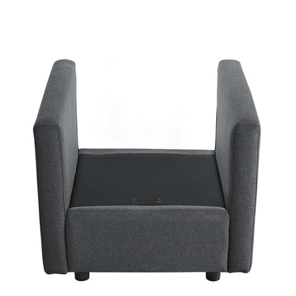 Activate Upholstered Fabric Armchair, Fabric, Grey Gray 15029