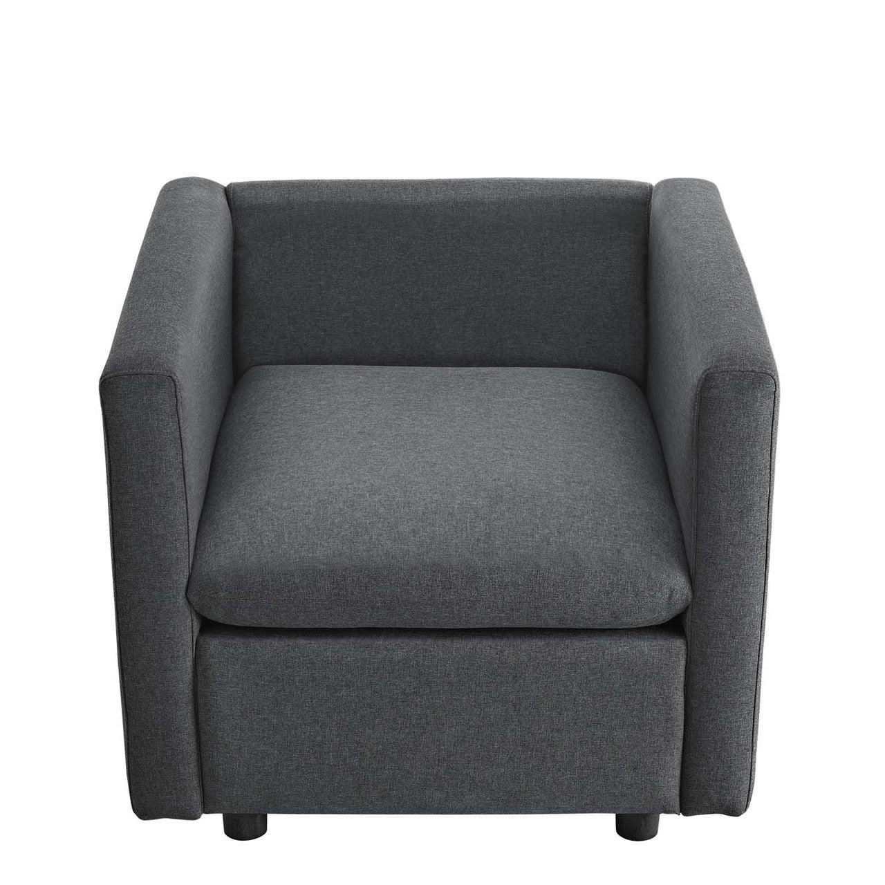 Activate Upholstered Fabric Armchair, Fabric, Grey Gray 15029