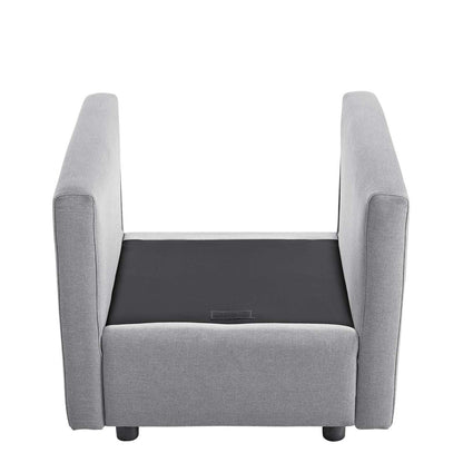 Activate Upholstered Fabric Armchair, Fabric, Light Grey Gray 15030