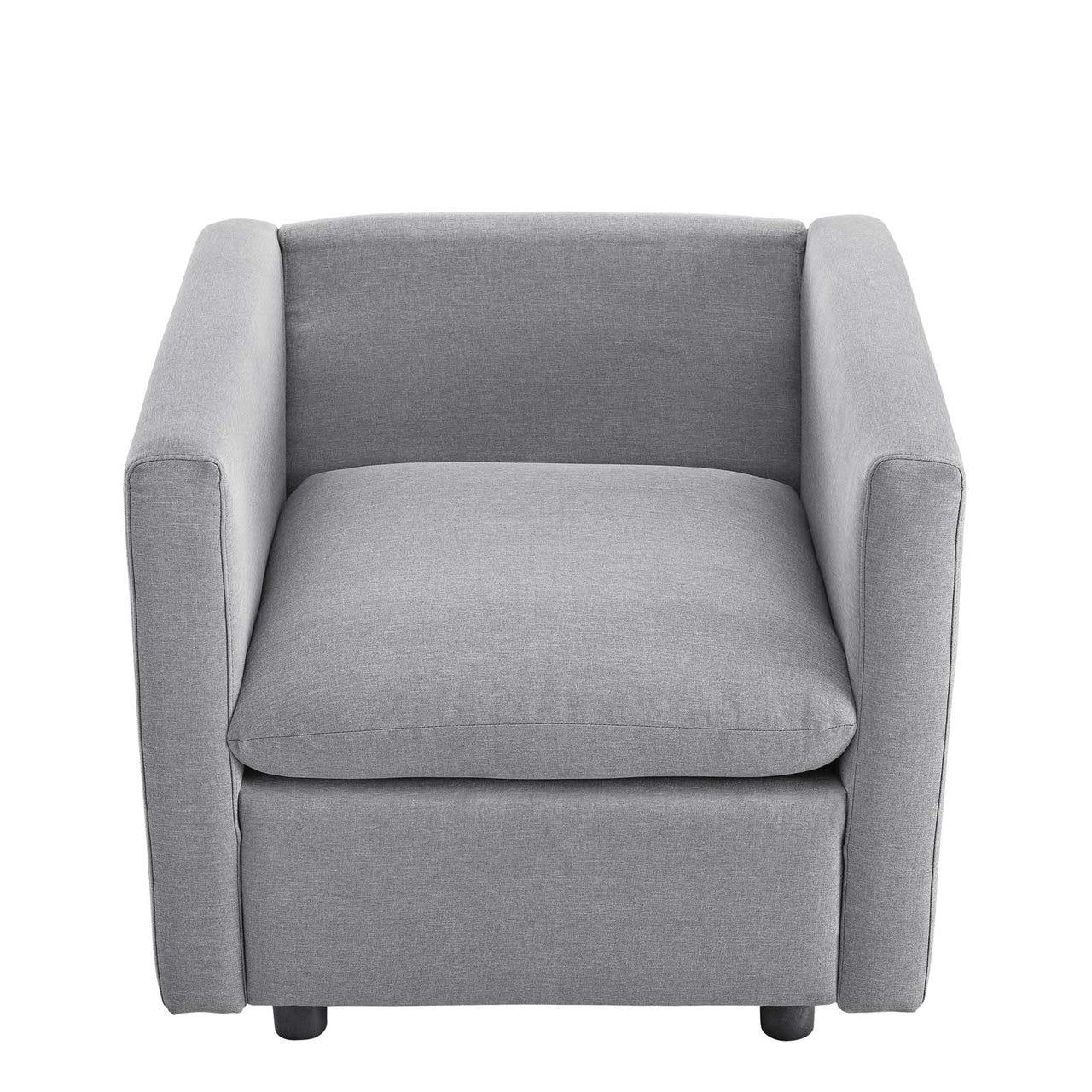 Activate Upholstered Fabric Armchair, Fabric, Light Grey Gray 15030