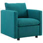 Activate Upholstered Fabric Armchair, Fabric, Aqua Blue 15031