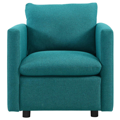 Activate Upholstered Fabric Armchair, Fabric, Aqua Blue 15031