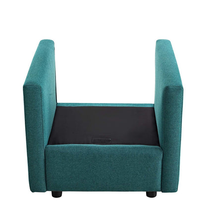 Activate Upholstered Fabric Armchair, Fabric, Aqua Blue 15031