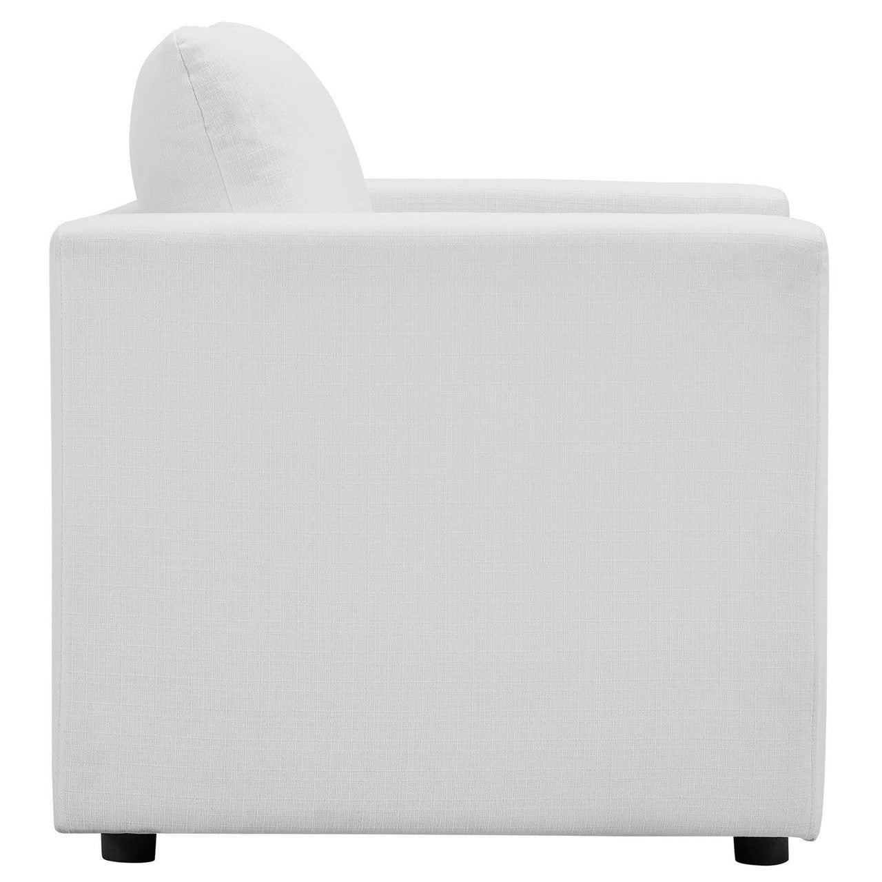 Activate Upholstered Fabric Armchair, Fabric, White 15032
