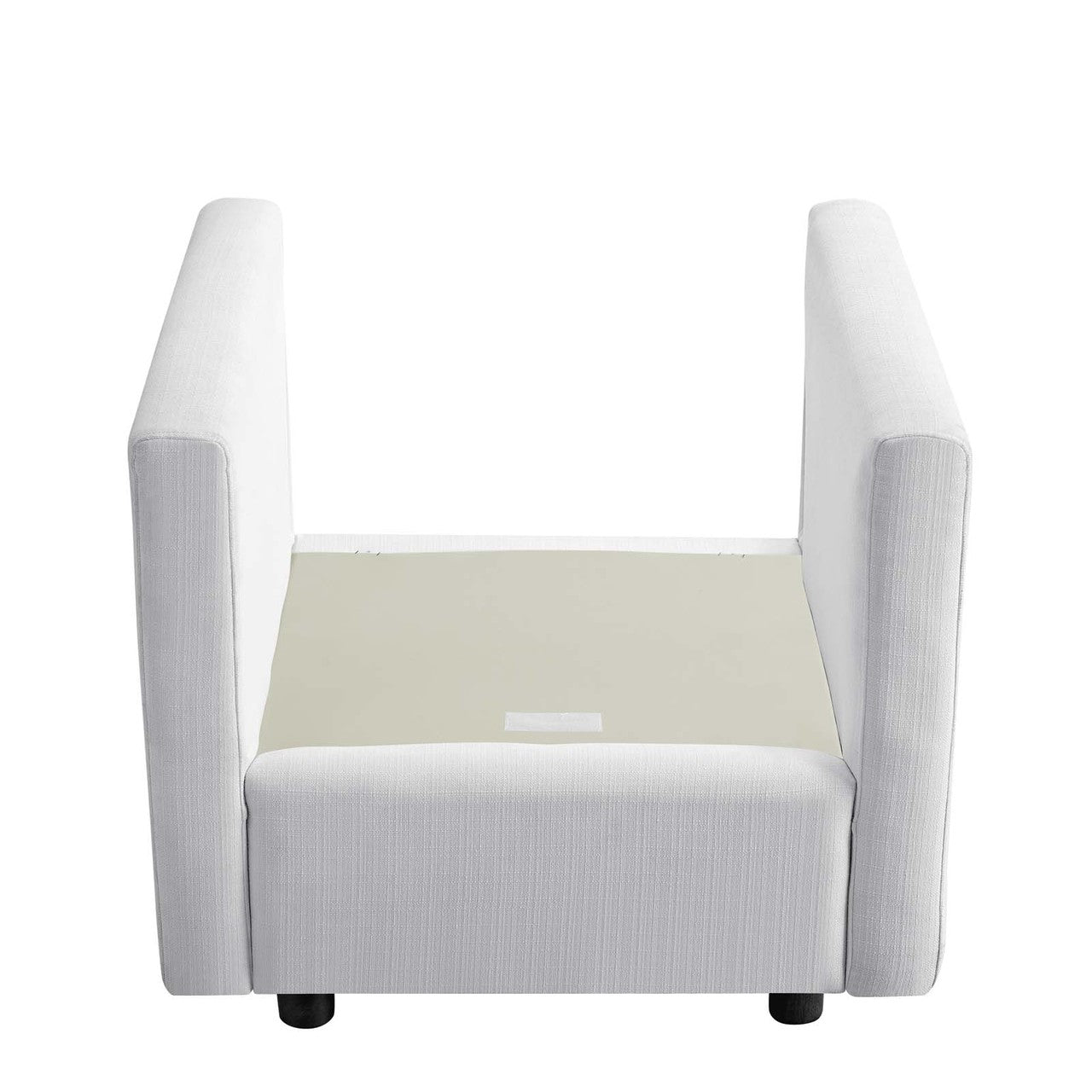 Activate Upholstered Fabric Armchair, Fabric, White 15032