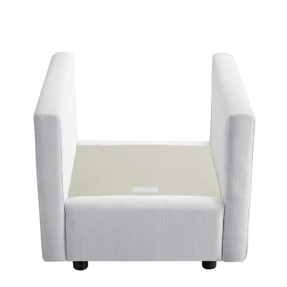 Activate Upholstered Fabric Armchair, Fabric, White 15032