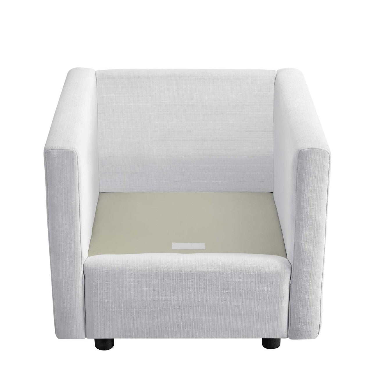 Activate Upholstered Fabric Armchair, Fabric, White 15032