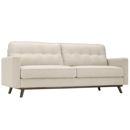 Prompt Upholstered Fabric Sofa, Fabric, Beige 15033