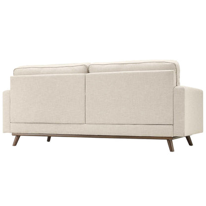 Prompt Upholstered Fabric Sofa, Fabric, Beige 15033