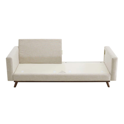 Prompt Upholstered Fabric Sofa, Fabric, Beige 15033