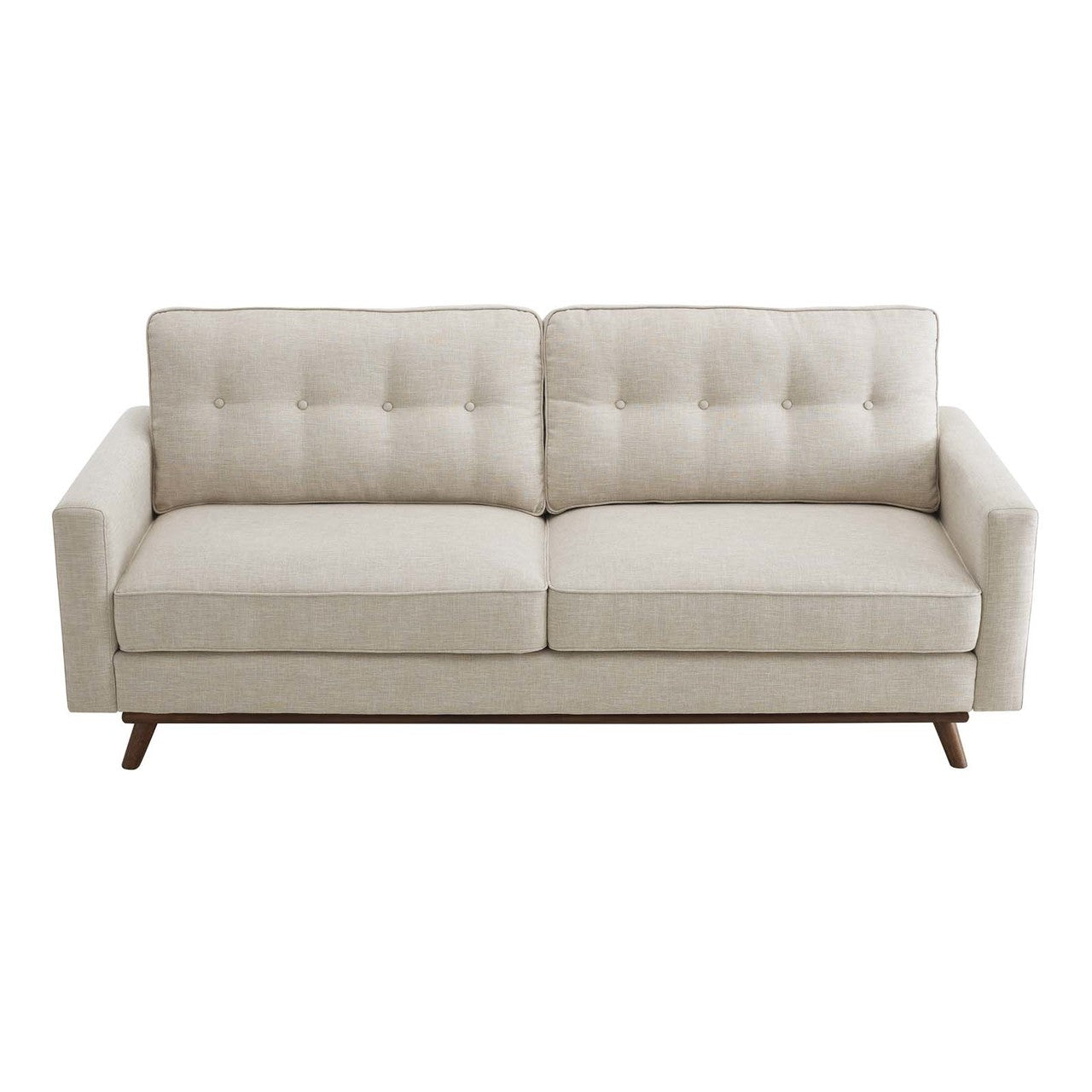 Prompt Upholstered Fabric Sofa, Fabric, Beige 15033