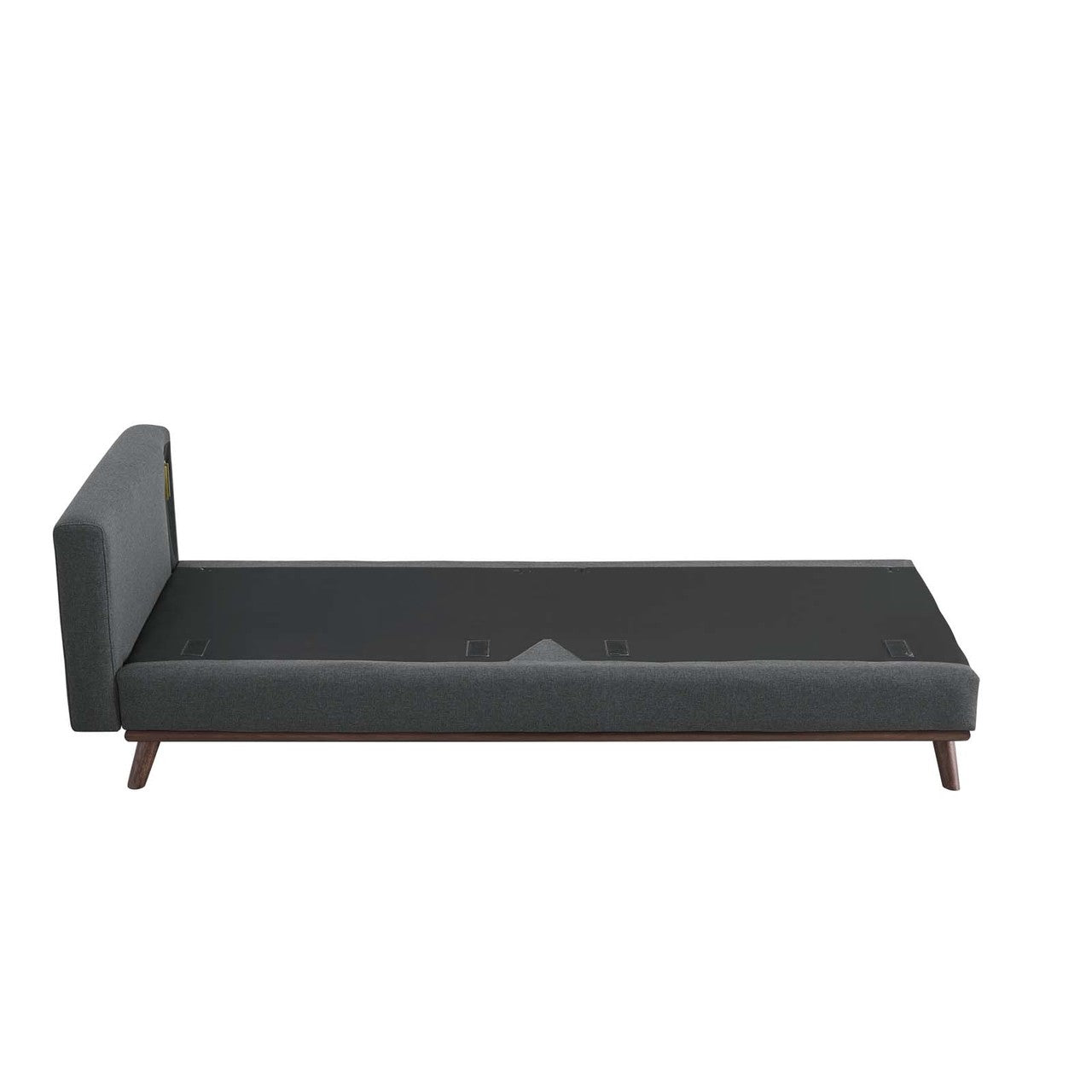 Prompt Upholstered Fabric Sofa, Fabric, Grey Gray 15034