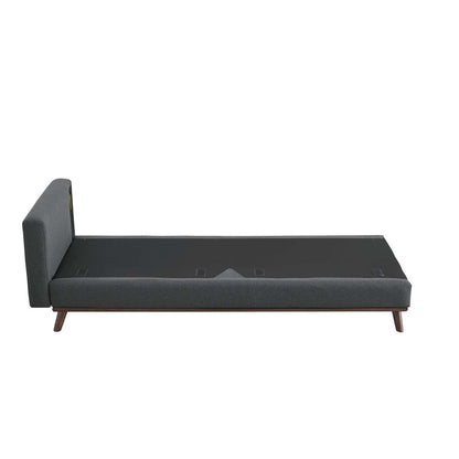 Prompt Upholstered Fabric Sofa, Fabric, Grey Gray 15034