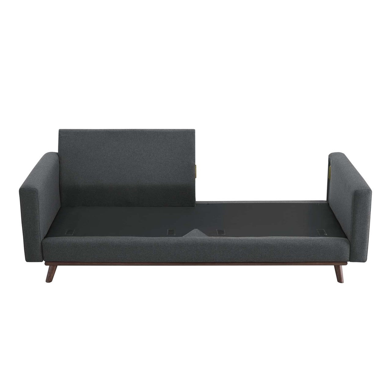 Prompt Upholstered Fabric Sofa, Fabric, Grey Gray 15034